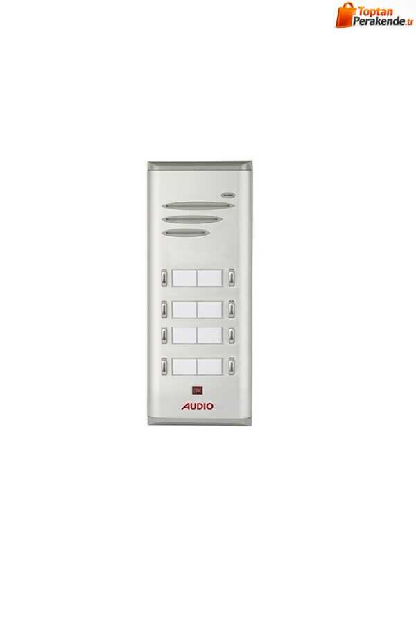 Audio 004849 E08 Basic Serisi Çift Butonlu Zil Paneli 8 Li